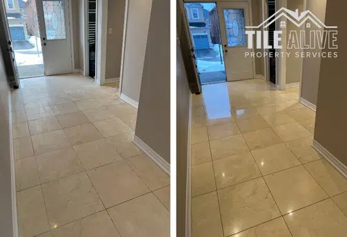 results of marble floor polishing service
